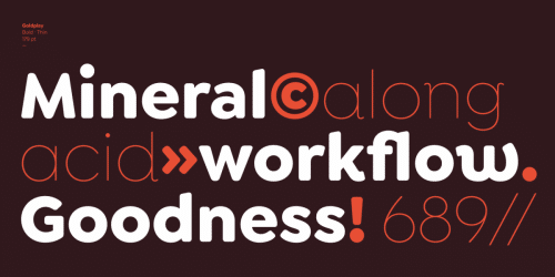 Goldplay Sans Font Family  12