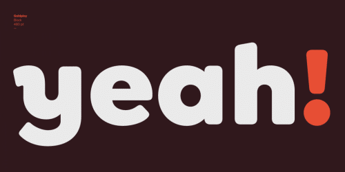 Goldplay Sans Font Family  13