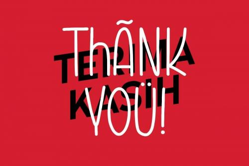 Goodbye Anjing Display Font 4