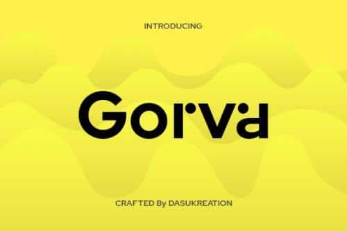 Gorva Sans Serif Font