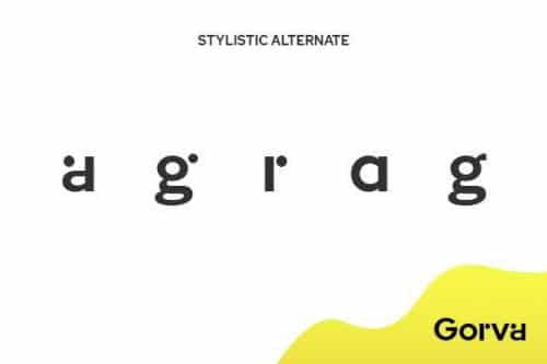 Gorva Sans Serif Font 2