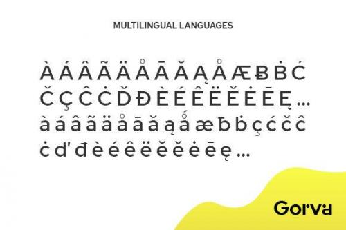 Gorva Sans Serif Font 3
