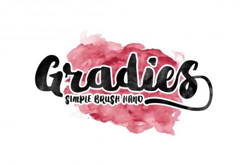 Gradies Brush Font Free