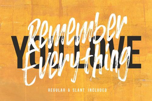 HIRUKA Handbrushed Font 4