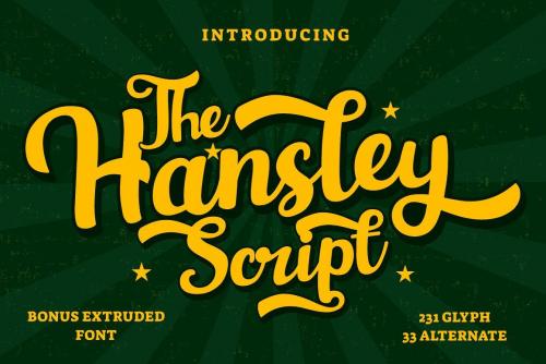 Hansley Script Font 1