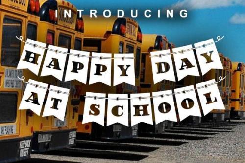 Happy Day at School Font 1
