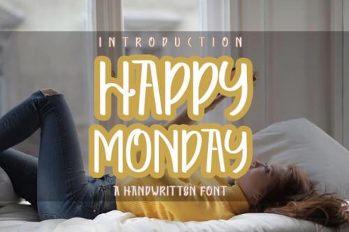 Happy Monday Display Font 000