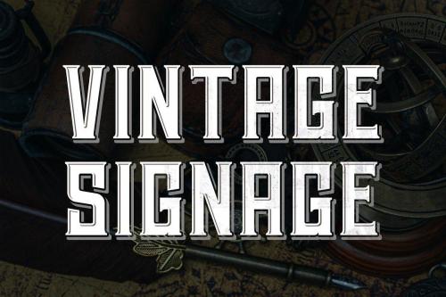 Hardsign Display Font 4