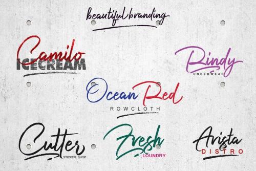 Harista Brush Font 10