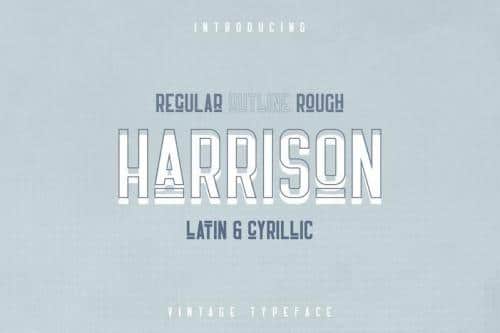 Harrison Retro Typeface