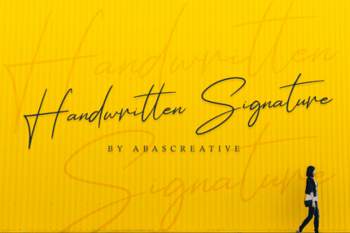 Hathem Bosteem Signature Font 5