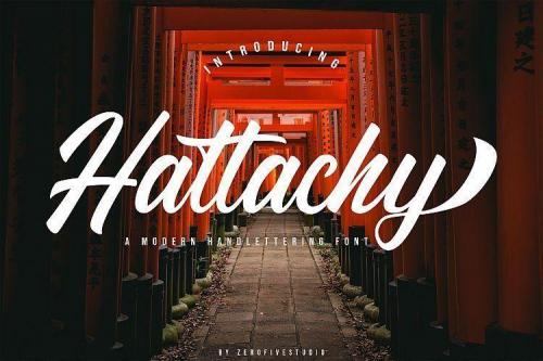 Hattachy Modern Script Font