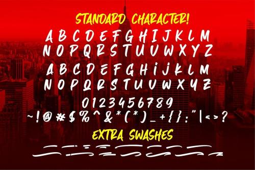 Hazard Stylish Marker Font  8