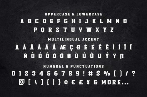 Headcorps  Lordcorps Display Military Font 19