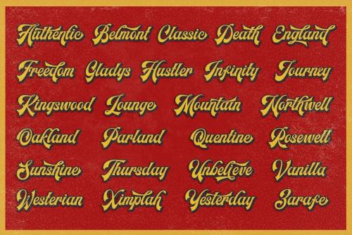 Headster Layered Font Family 9