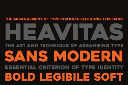 Heavitas Sans Serif Font 2