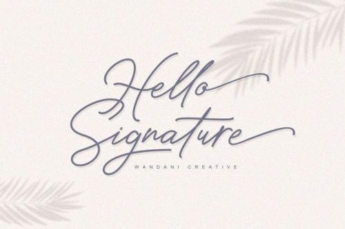 Hello Signature Font