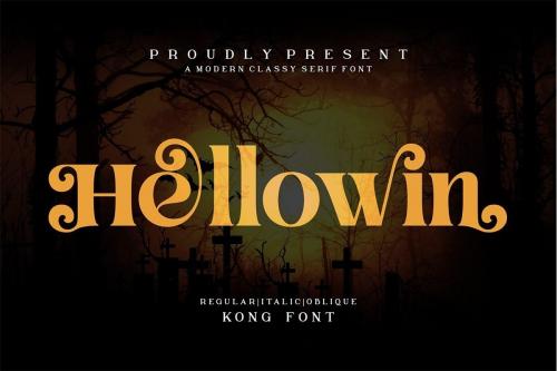 Hellowin Modern Serif Font 1