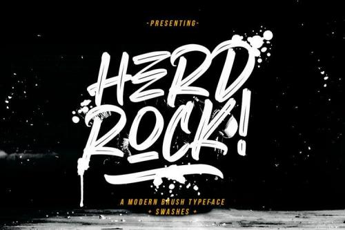 Herdrock Brush Font