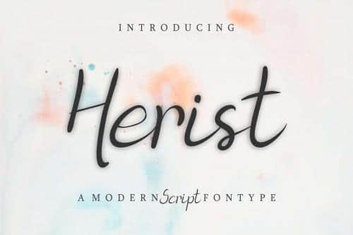 Herist Calligraphy Font