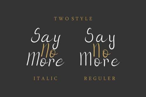 Herist Calligraphy Font 3