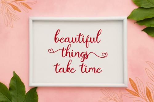 Hey Sweety Modern Calligraphy Script Font 1