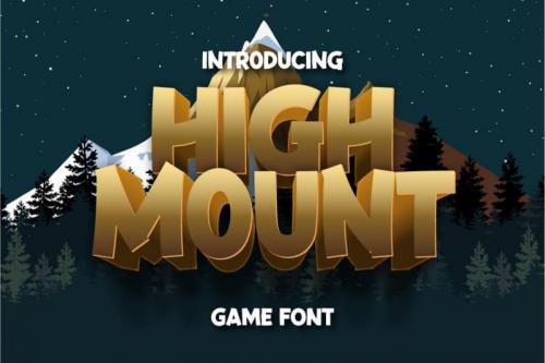 High Mount Display Font