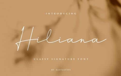 Hiliana Handwritten Font 1