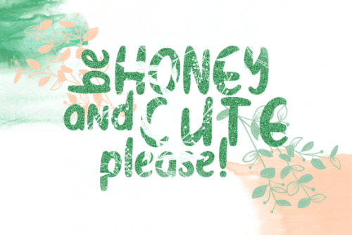 Honey Cute Script Font 16