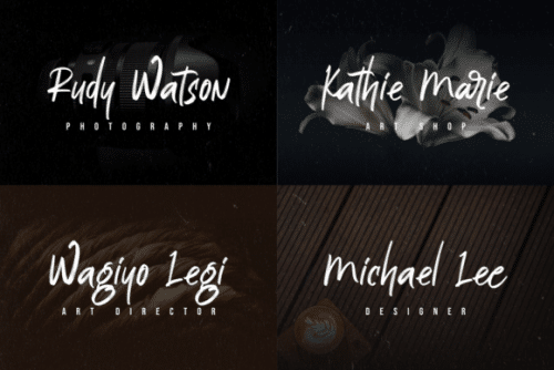 Huge Brush Script Font 3