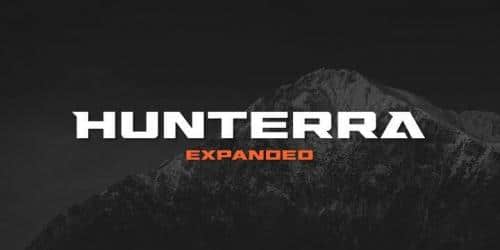 Hunterra Display Font