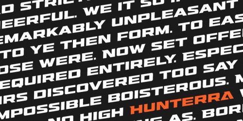 Hunterra Display Font 6