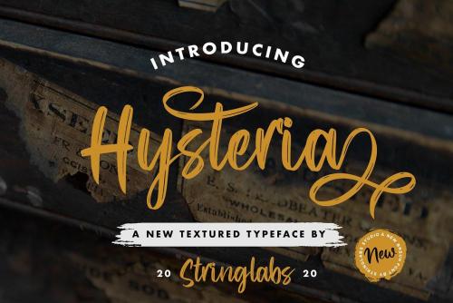 Hysteria Brush Script Font 1