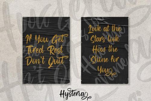 Hysteria Brush Script Font 3