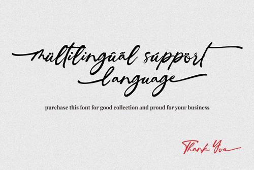 Ingkar Janji Stylish Script Font 15