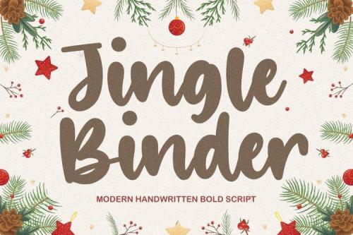 Jingle Binder Handwritten Bold Script Font