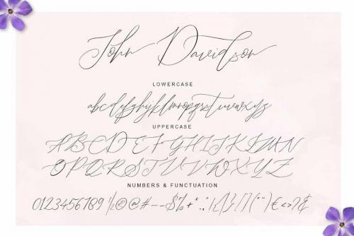 John Davidson Script Font Free Download  8