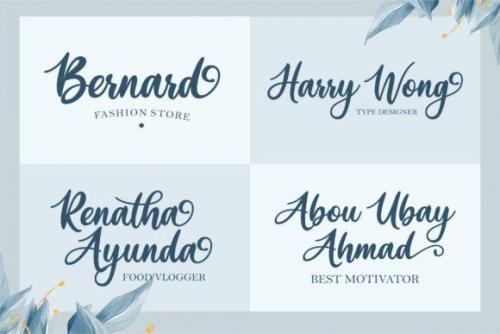 Kathira Calligraphy Script Font 6