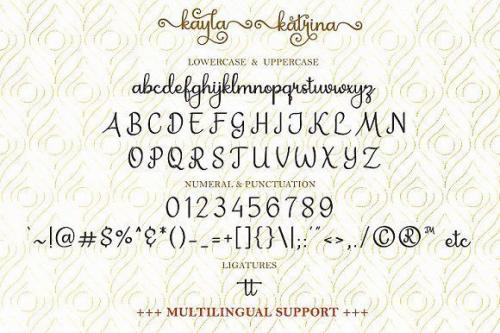 Kayla Katrina Calligraphy Font 2