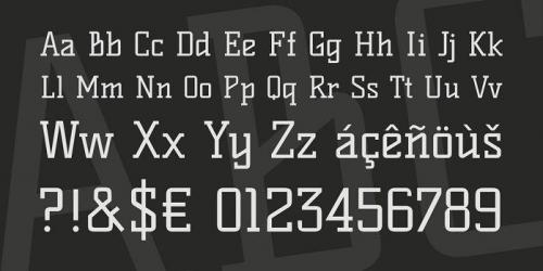 Kelly Slab Font  1