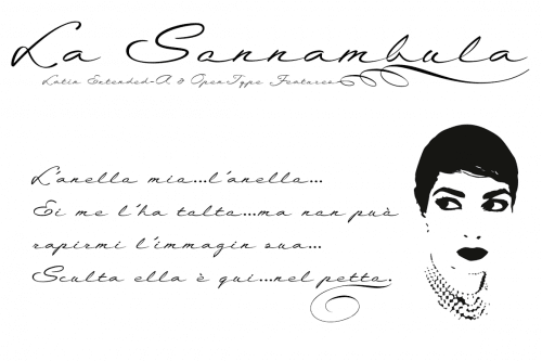 La Sonnambula Font Free  1