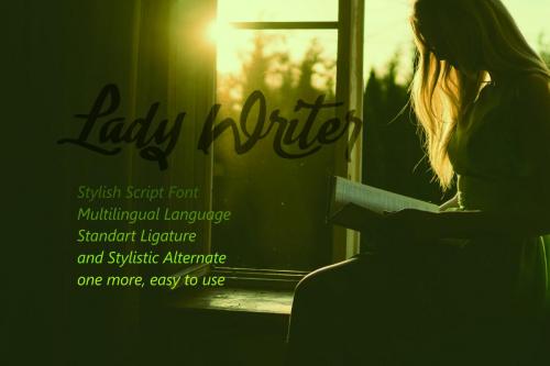 Lady Writer Font 12