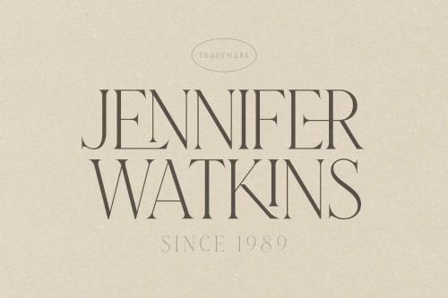 Laterlocks All Caps Ligature Serif Typeface 5