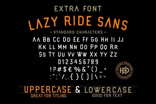 Lazy Ride Script Font Free  15