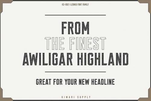 Leonid Retro Layered Font Pack 2