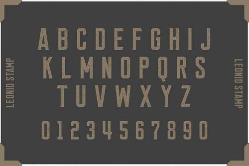 Leonid Retro Layered Font Pack 3