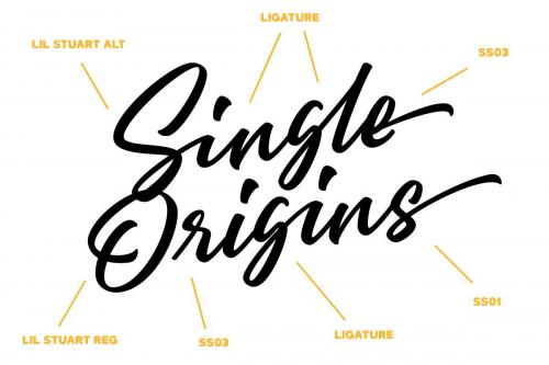 Lil Stuart Ligature Font  7