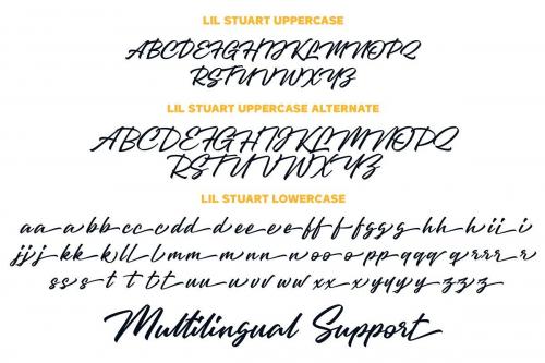 Lil Stuart Ligature Font  9
