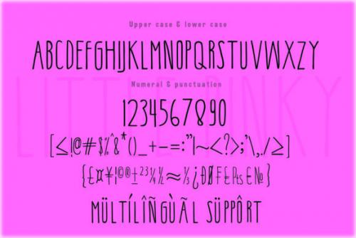 Little Pinky Handwritten Font 5