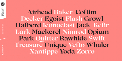 Lovelace Font Family 15